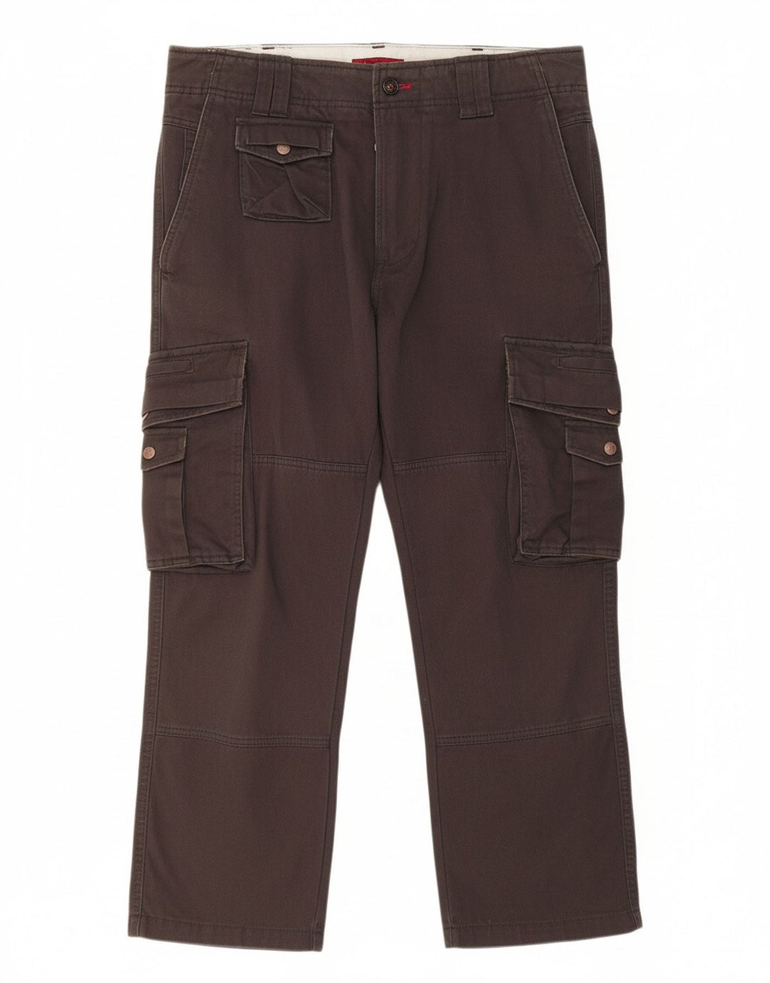 Calça cargo reta feminina DIESEL W31 L27 algodão cinza