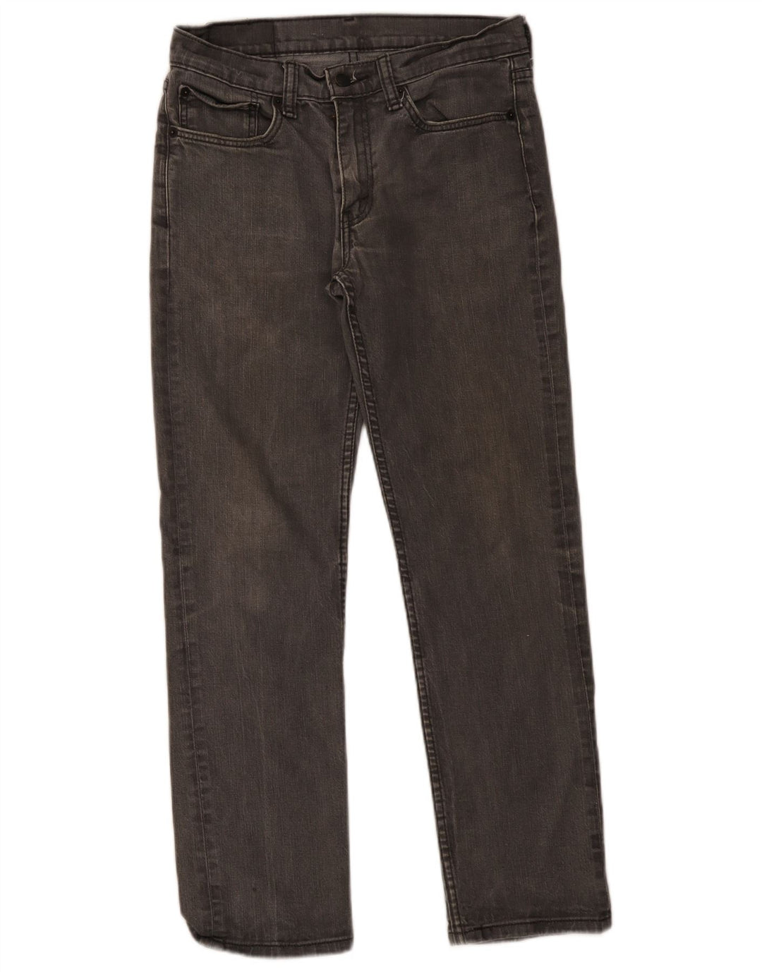 Calça jeans masculina Levi's 514 Straight W31 L28 cinza algodão