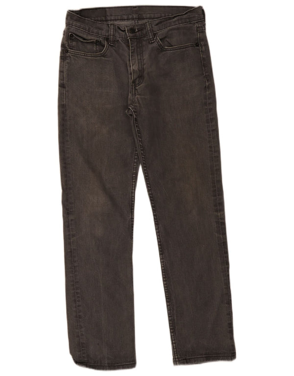 Calça jeans masculina Levi's 514 Straight W31 L28 cinza algodão
