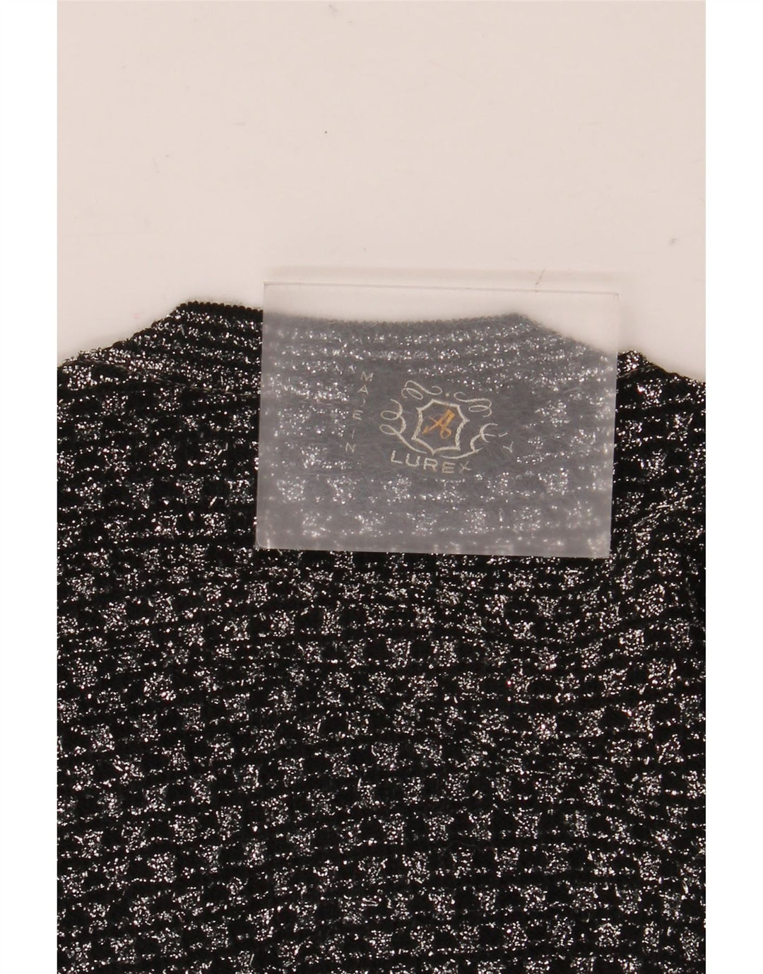 Colete feminino vintage regata UK 14 médio preto geométrico