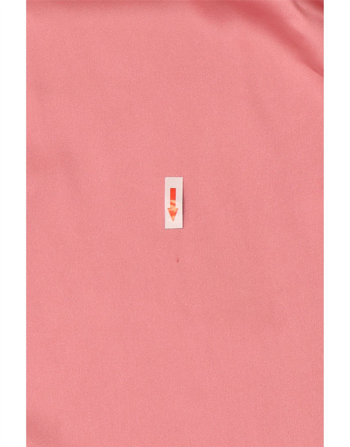 Blusa camisa oversized feminina Zara Reino Unido 14 poliéster rosa médio