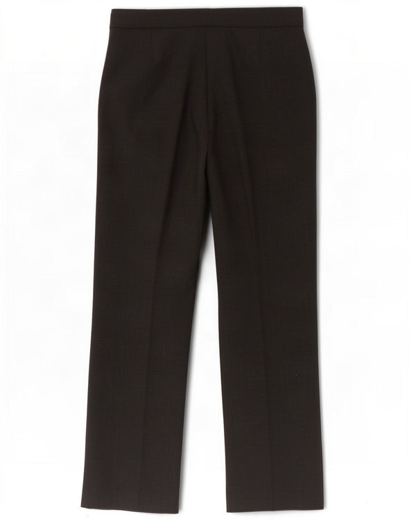Calça feminina Austin Reed de terno reto EUA 12 grande W32 L30 lã cinza