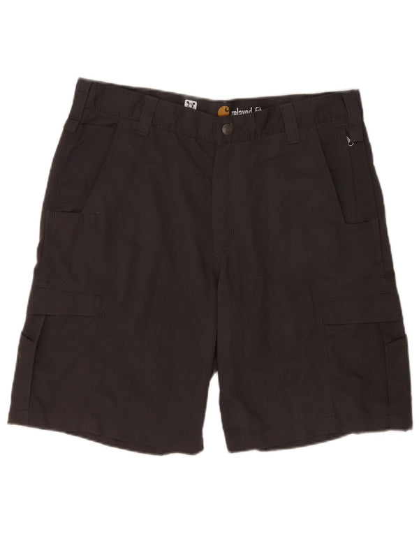 Carhartt Mens Relaxed Fit Cargo Shorts W36 Grande Algodão Cinza