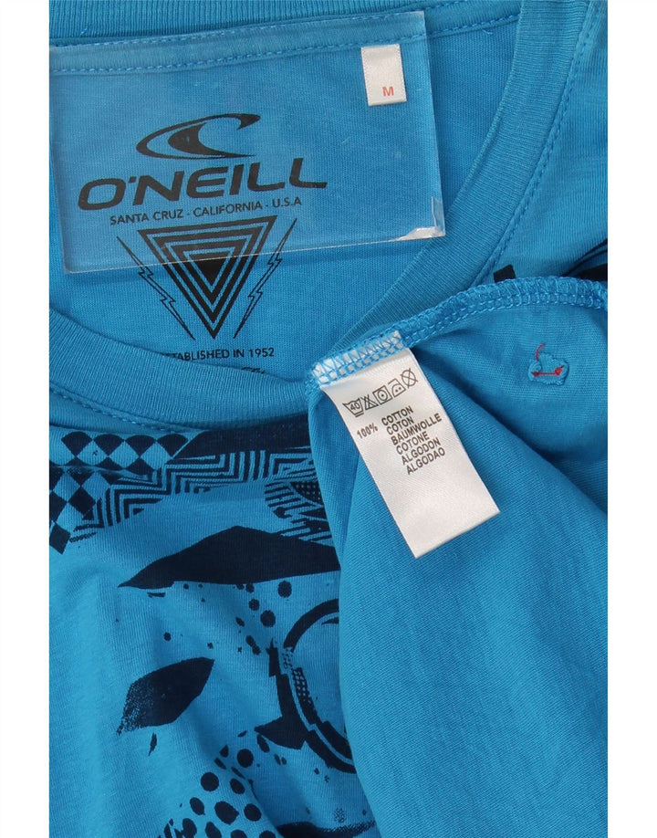 Top gráfico masculino O'Neill de manga comprida de algodão azul médio