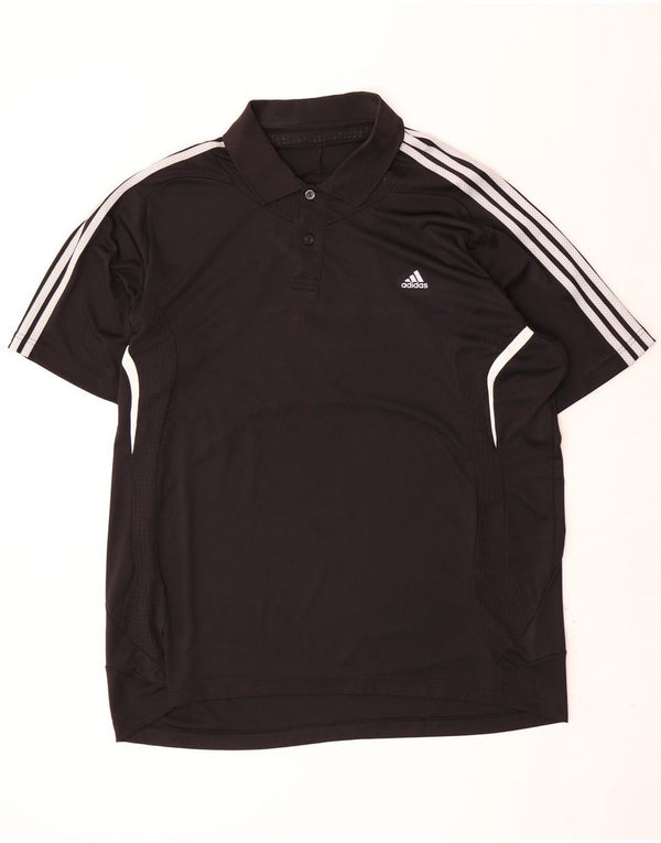 Adidas Mens Clima 365 Polo Shirt 2XL Preto Colorblock Poliéster