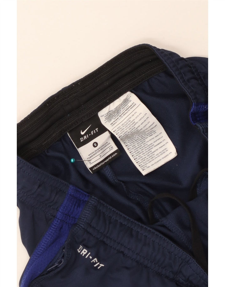 Calça de treino masculina Nike Inglaterra pequena azul marinho colorblock poliéster