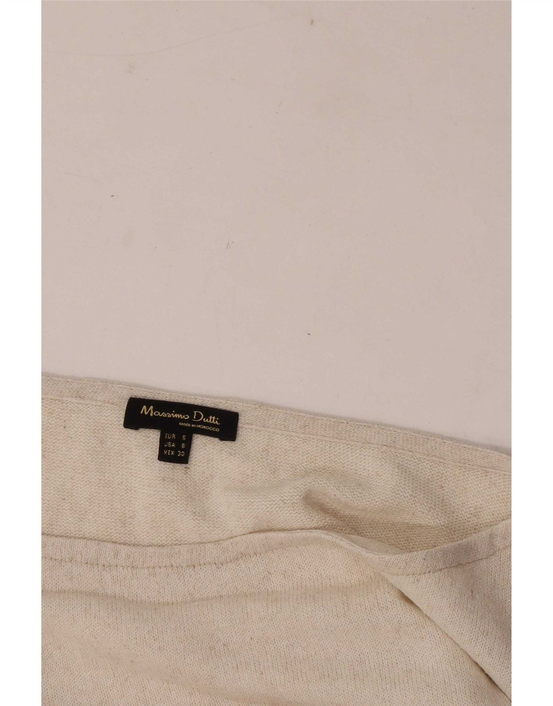 Blusa feminina Massimo Dutti UK 10 pequena bege