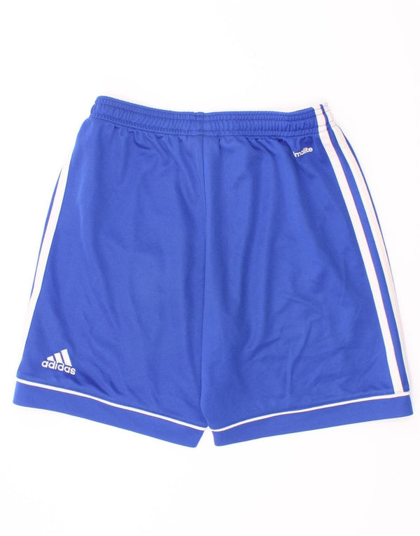 Calções desportivos Adidas Boys Climalite 11-12 anos azul poliéster