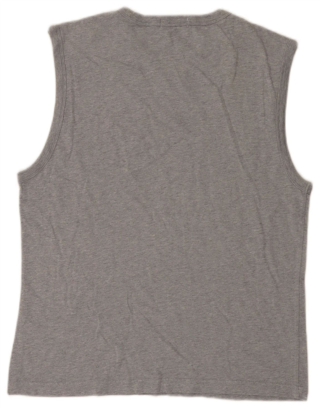 Gas Womens Graphic Vest Top UK 14 Grande Algodão Cinza