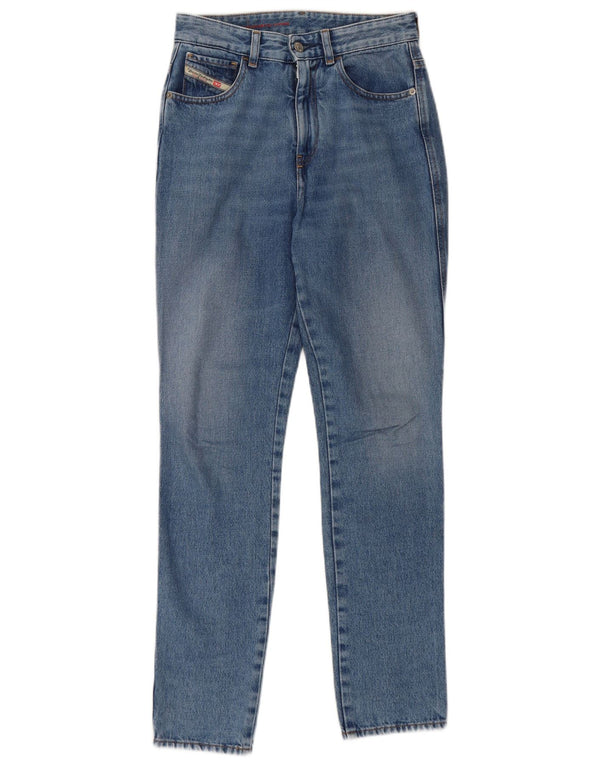 Diesel feminino cintura alta slim jeans reto W26 L30 algodão azul