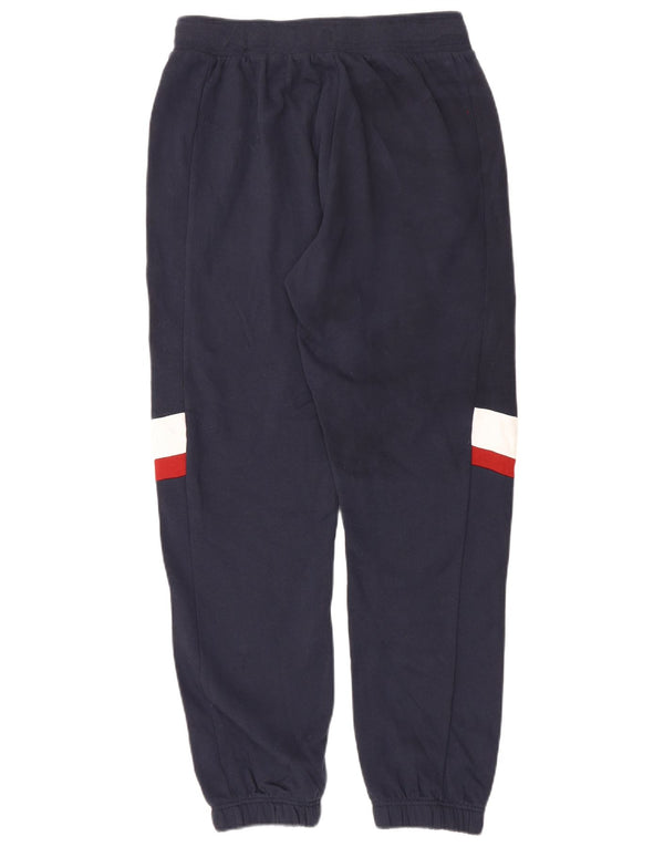 Calça de treino masculina Fila Joggers grande algodão colorblock azul marinho