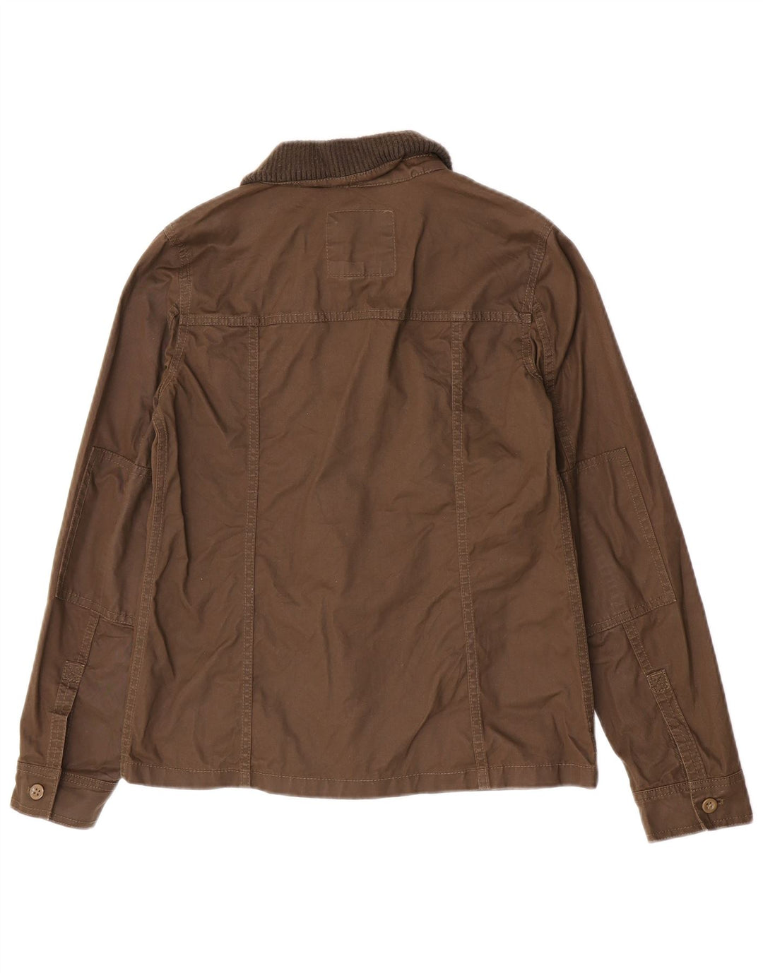 Jaqueta utilitária feminina J. Crew UK 6 XS algodão marrom
