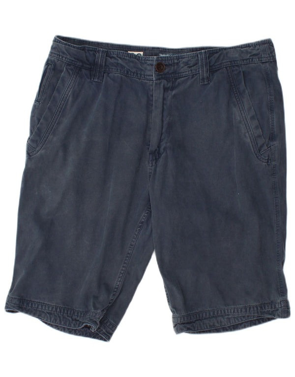 Shorts Chino Masculino Fat Face W36 Grande Algodão Azul Marinho