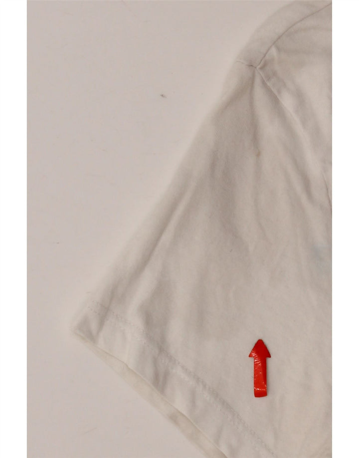 Camiseta feminina Levi's com estampa gráfica pequena branca