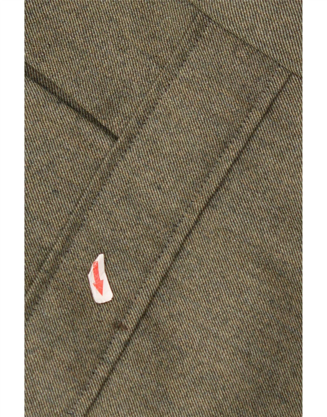Jaqueta blazer masculina vintage com 3 botões UK 38 Medium Khaki Colourblock