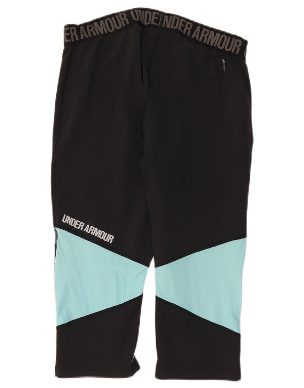 Under Armour Womens Heat Gear Graphic Leggings Reino Unido 14 Grande bloco colorido cinza