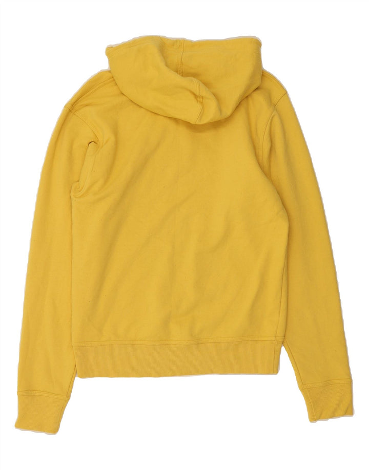 CHAMPION Mens Graphic Hoodie Jumper Small Yellow Cotton Vintage Champion and Second-Hand Champion from Messina Hembry 