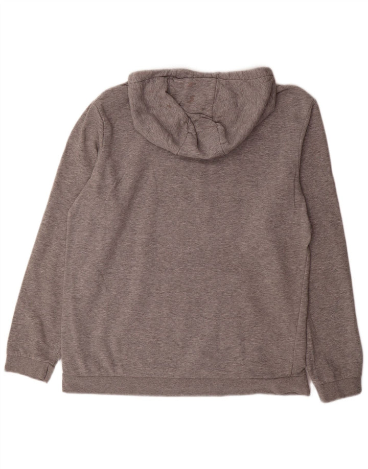 Jumper com capuz gráfico masculino da NFL grande algodão manchado cinza