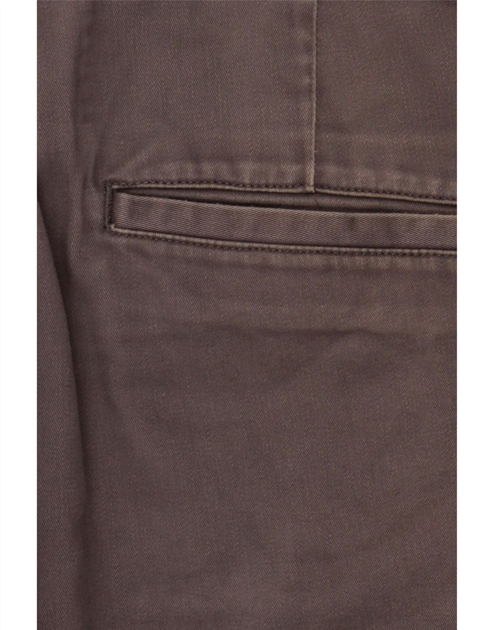 All Saints Mens Chino Shorts W31 Algodão Cinza Médio