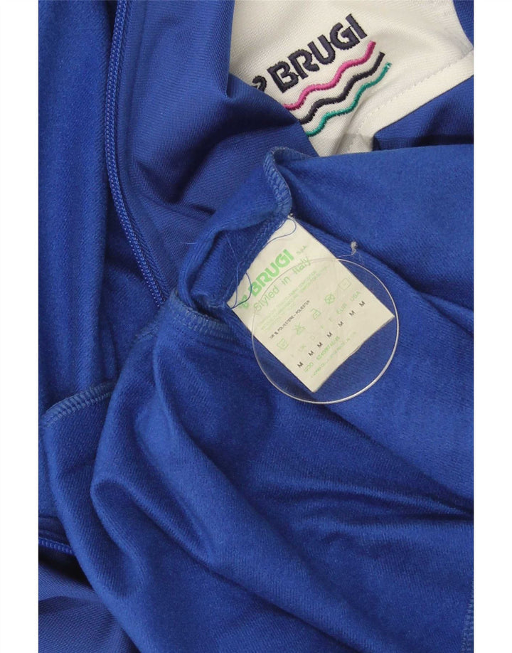 Brugi Mens Treino Top Jacket Medium Blue Colourblock Poliéster