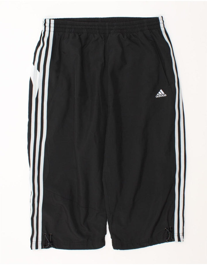 Adidas Mens Climalite Bermuda Sport Shorts Médio Preto Poliéster