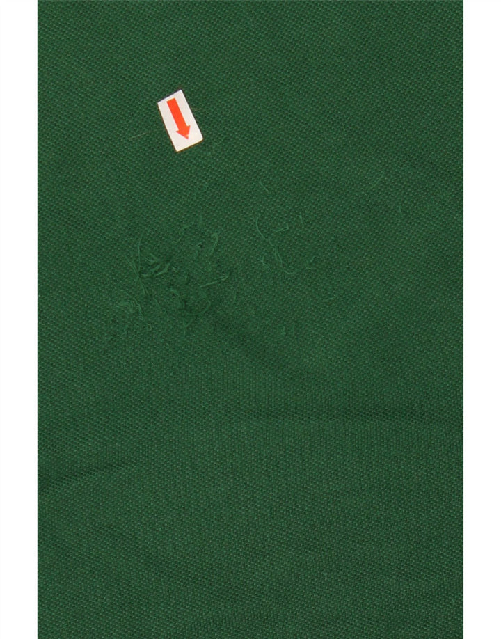 Camisa polo masculina Lacoste tamanho 5 grande algodão verde