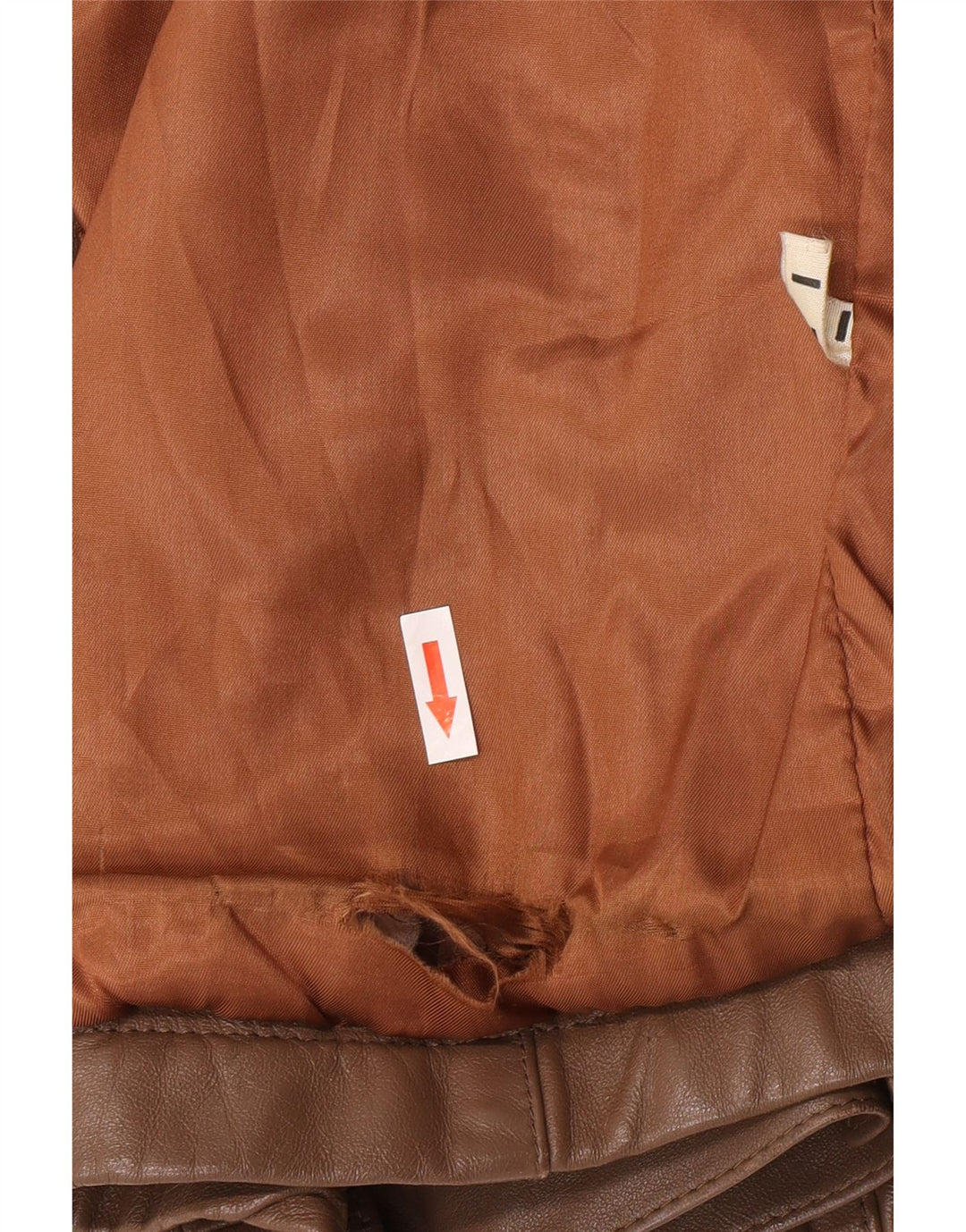 Jaqueta de couro masculina vintage UK 40 grande marrom