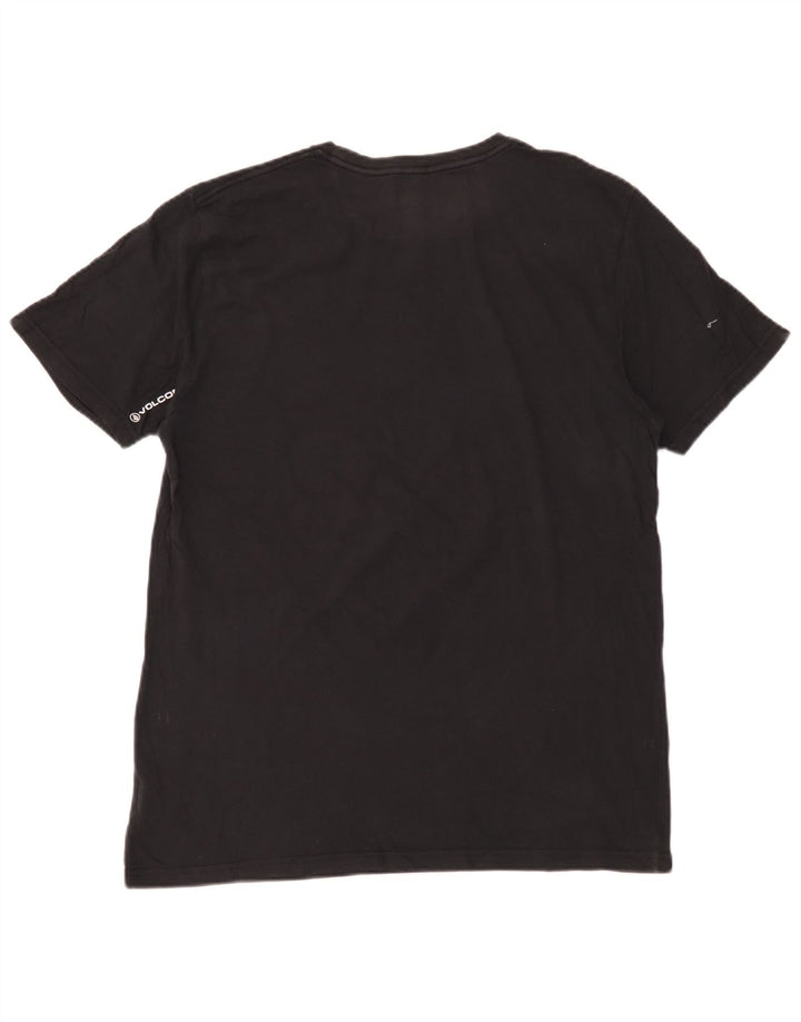 Camiseta masculina gráfica Volcom grande algodão preto