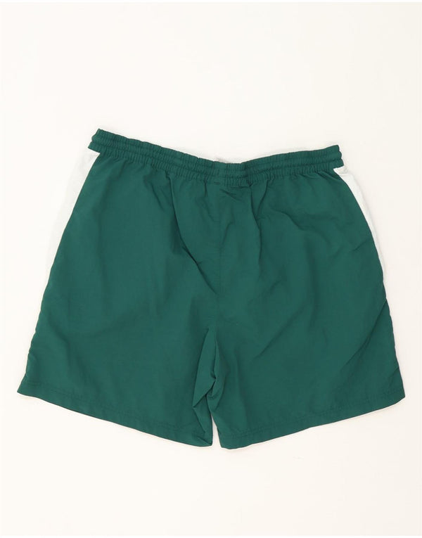 Shorts esportivos masculinos Reebok XL verde colorblock poliéster