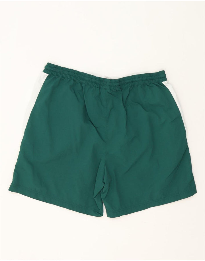 Shorts esportivos masculinos Reebok XL verde colorblock poliéster