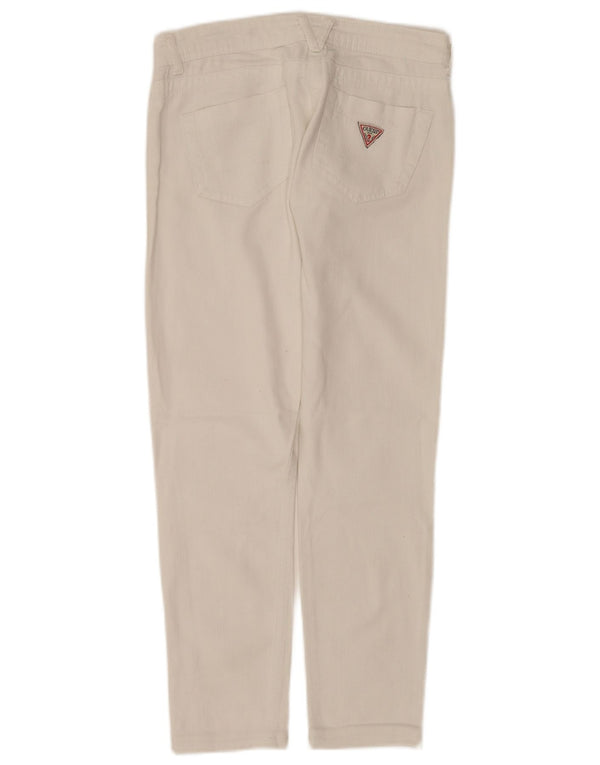 Guess Jeans Slim Feminino W28 L27 Algodão Branco