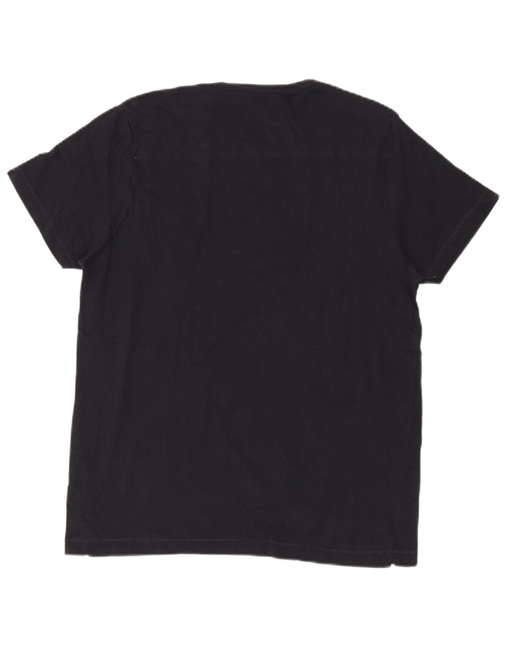 Camiseta masculina French Connection Top XL algodão preto