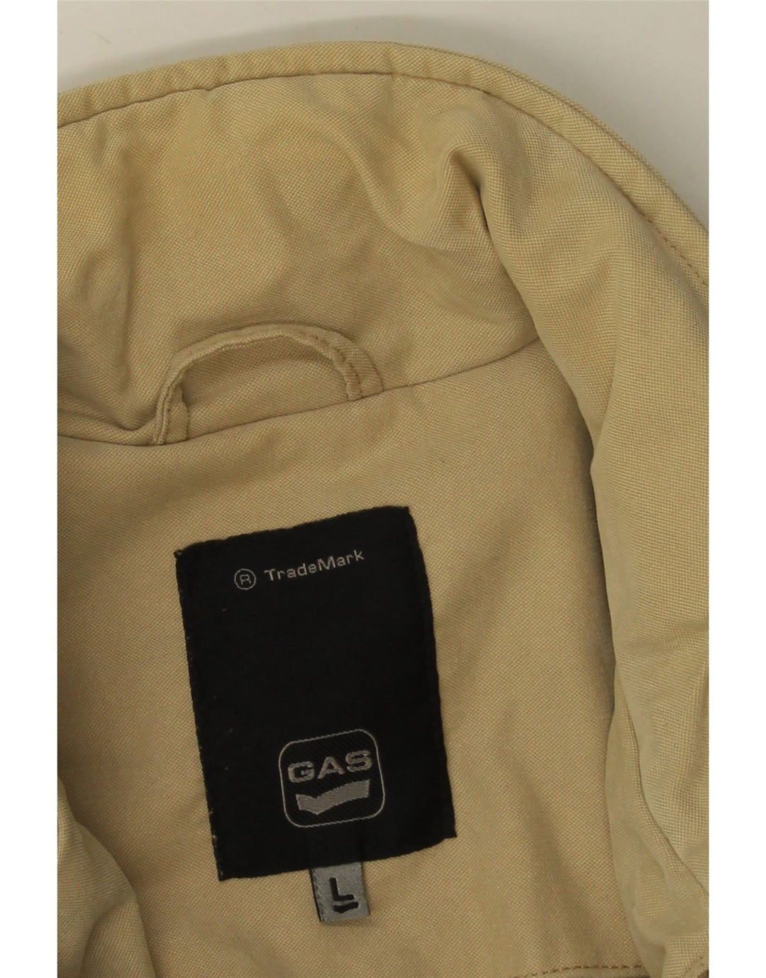 Jaqueta utilitária masculina Gas UK 40 grande algodão bege