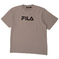 Camiseta masculina gráfica FILA Top XL algodão cinza