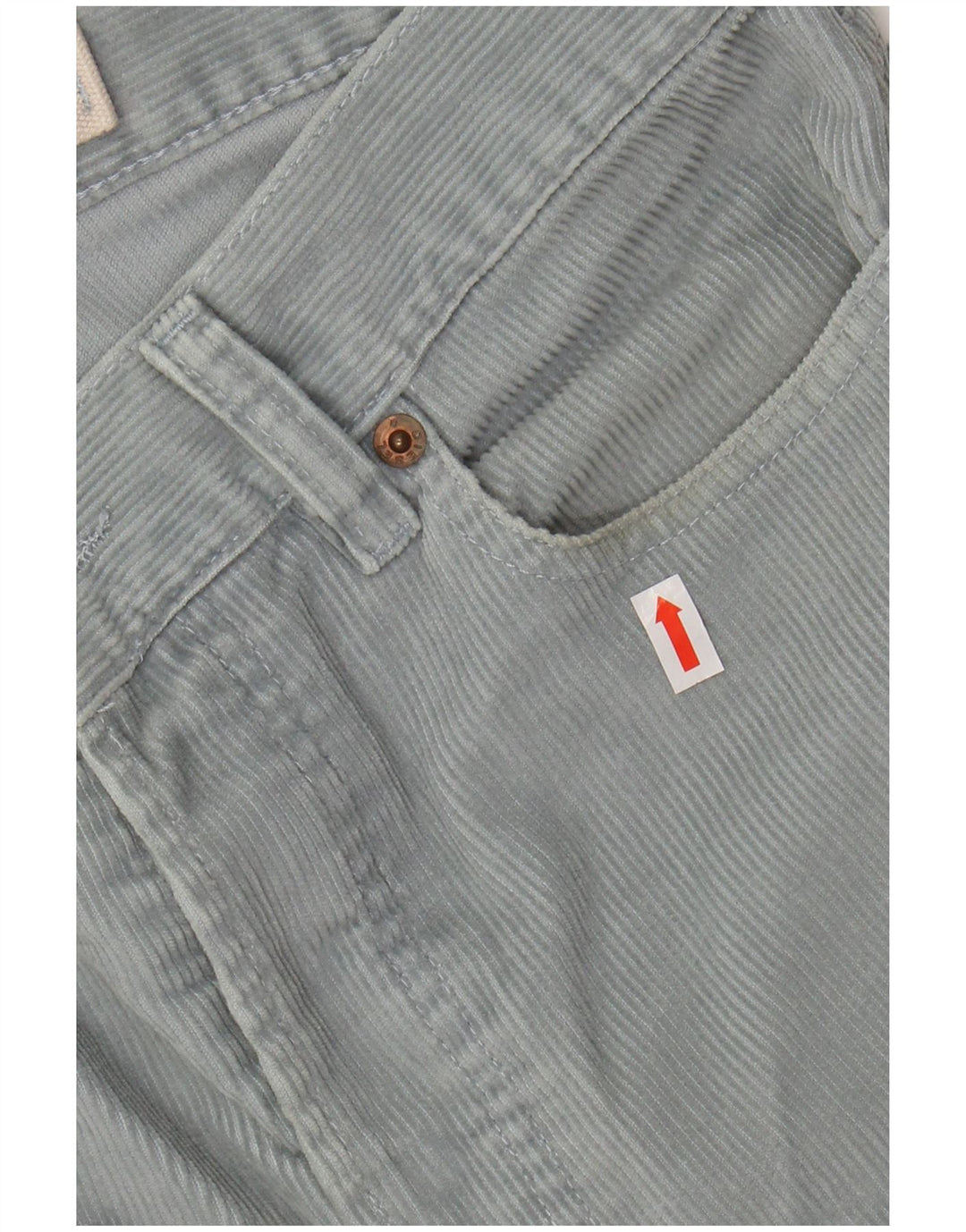 Calça masculina de veludo cotelê reto DIESEL W30 L31 algodão azul