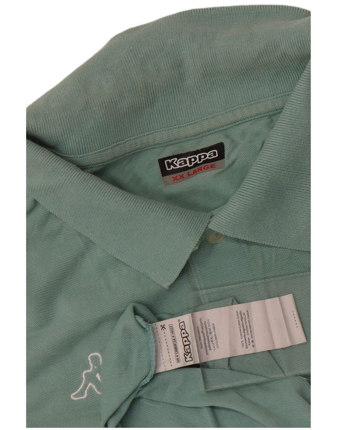 Camisa polo masculina Kappa 2XL algodão azul