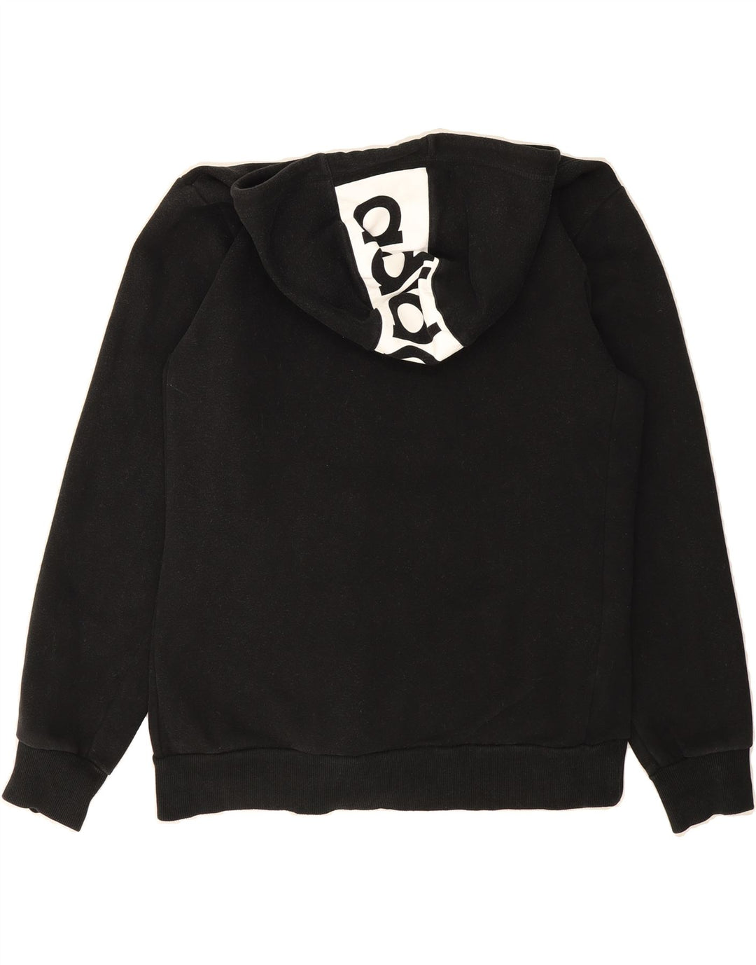 ADIDAS Mens Graphic Zip Hoodie Sweater Large Black Cotton Vintage Adidas and Second-Hand Adidas from Messina Hembry 