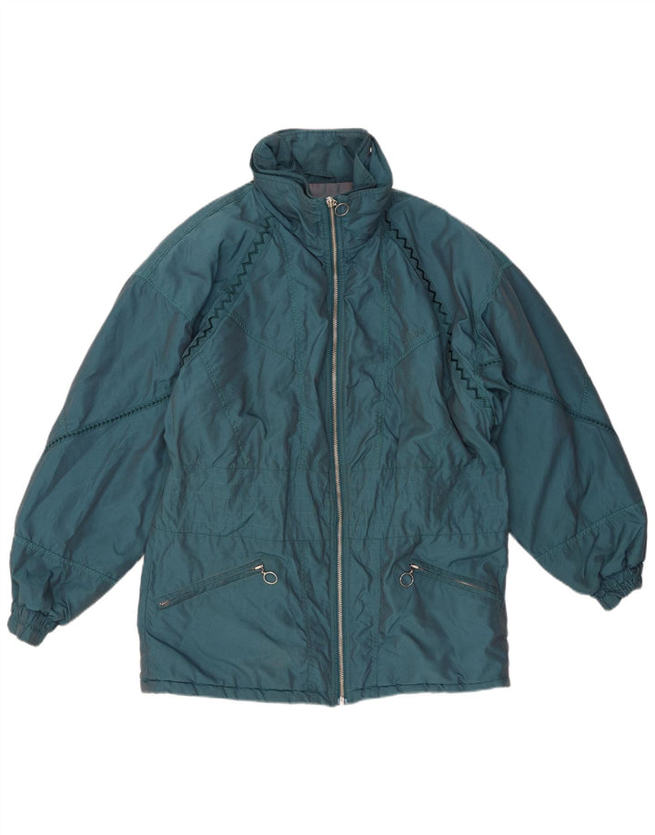 Jaqueta corta-vento superdimensionada feminina COLMAR IT 44 nylon verde médio