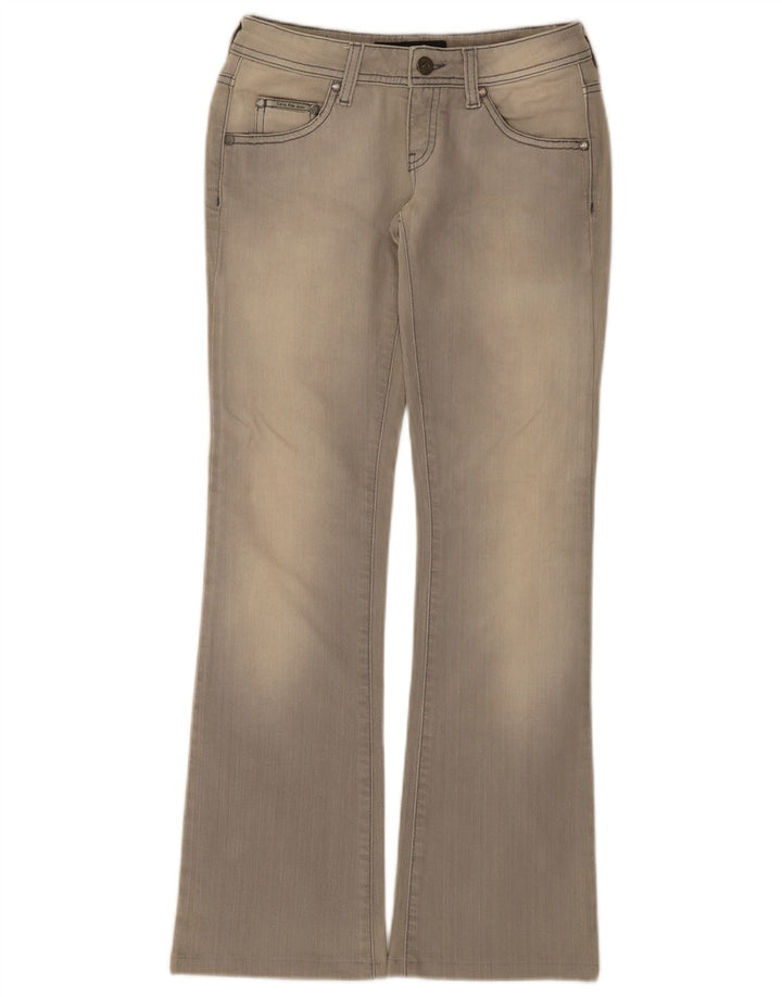 Calça jeans feminina Calvin Klein Bootcut W26 L30 cinza algodão