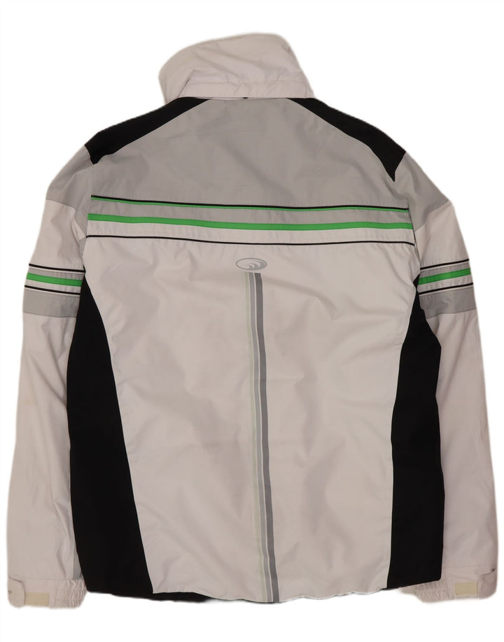Jaqueta corta-vento masculina West Scout UK 44 2XL poliéster colorblock branco