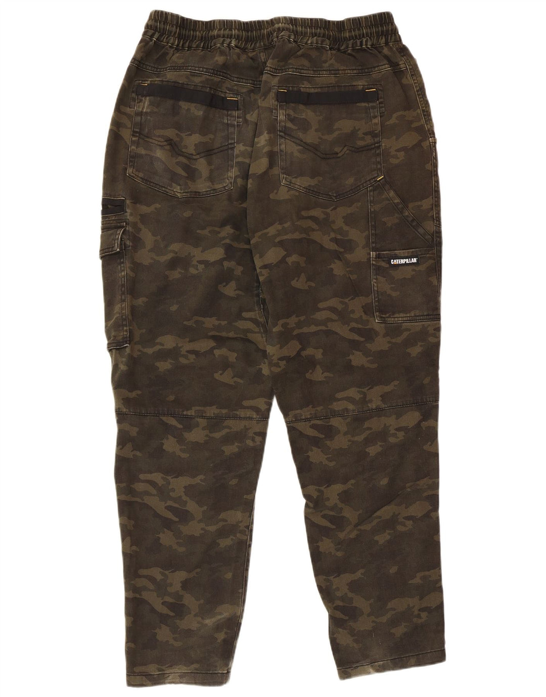 Calça Cargo Cônica Masculina Caterpillar W38 L28 Algodão Camuflado Cáqui