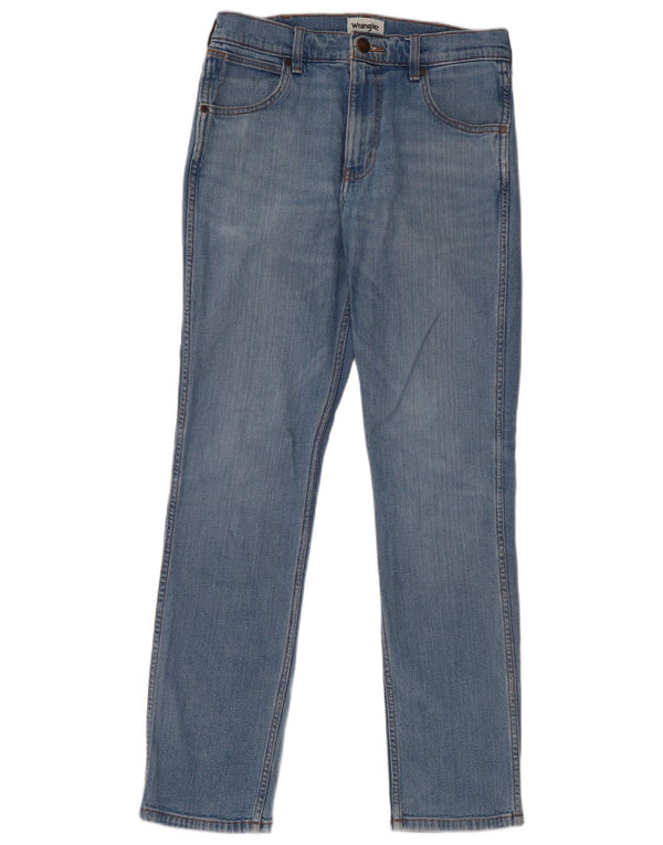 Wrangler Mens Greensboro Straight Jeans W13 L32 Azul Algodão