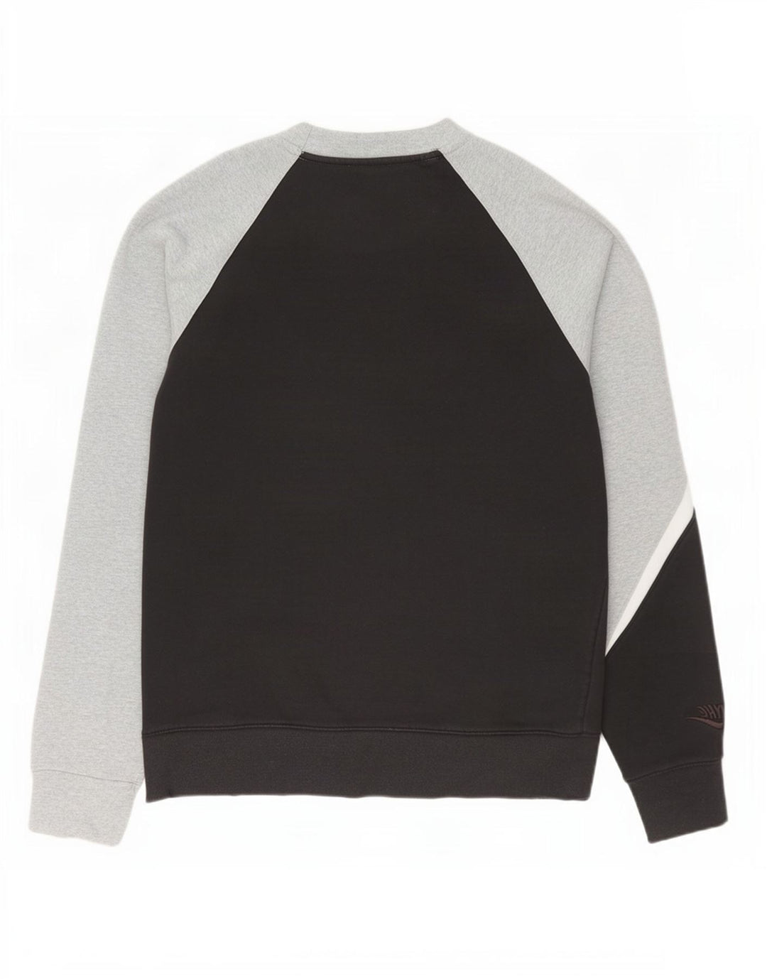 Moletom gráfico masculino Nike Jumper médio preto colorblock algodão
