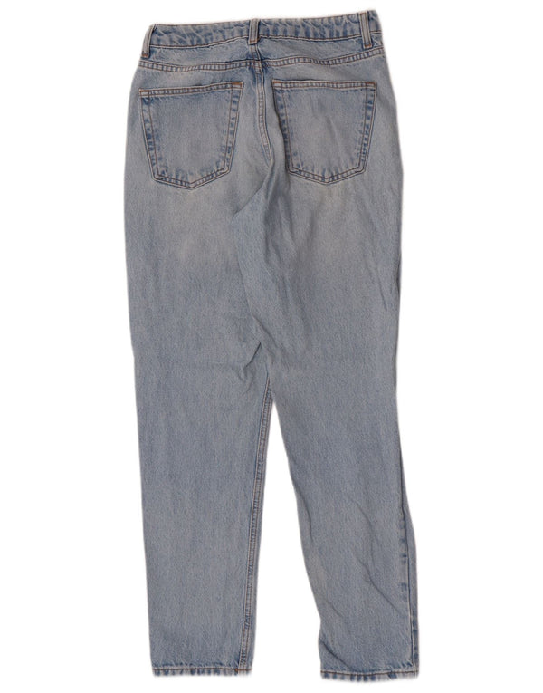 Topshop Womens Mom High Rise Tapered Jeans W28 L28 Blue Cotton