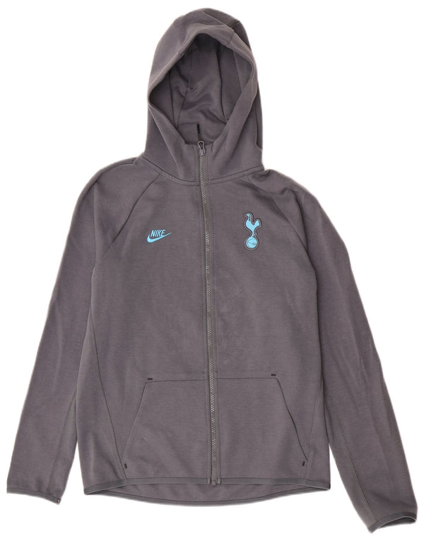 Suéter Nike Boys Zip com capuz 13-14 anos XL cinza algodão