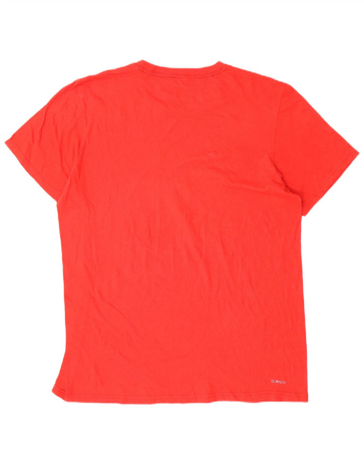 Camiseta Adidas Masculina Climalite Graphic Top Grande Poliéster Vermelho