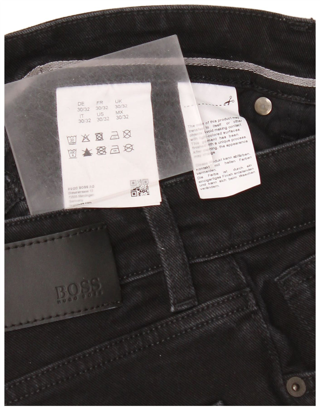 Hugo Boss Masculino Jeans Slim W30 L32 Algodão Preto