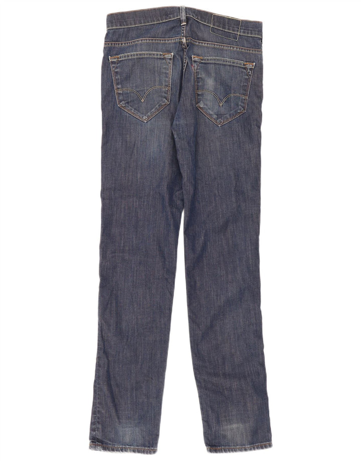 Calça jeans feminina Levi's 519 Slim W32 L34 azul algodão