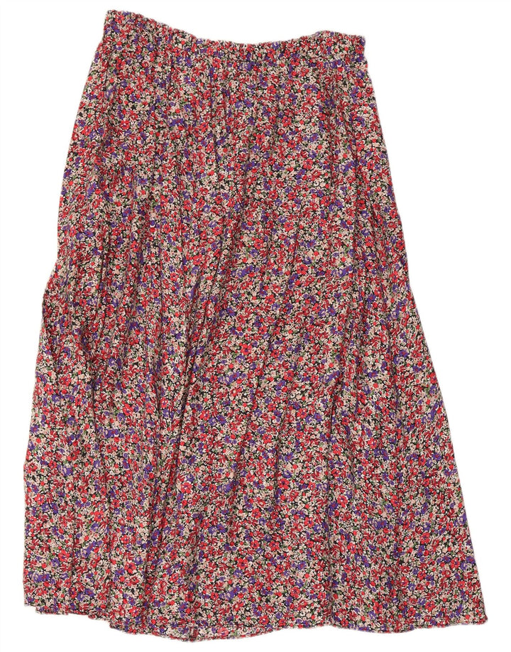 Saia feminina Zara A-Line grande W32 floral multicolorido
