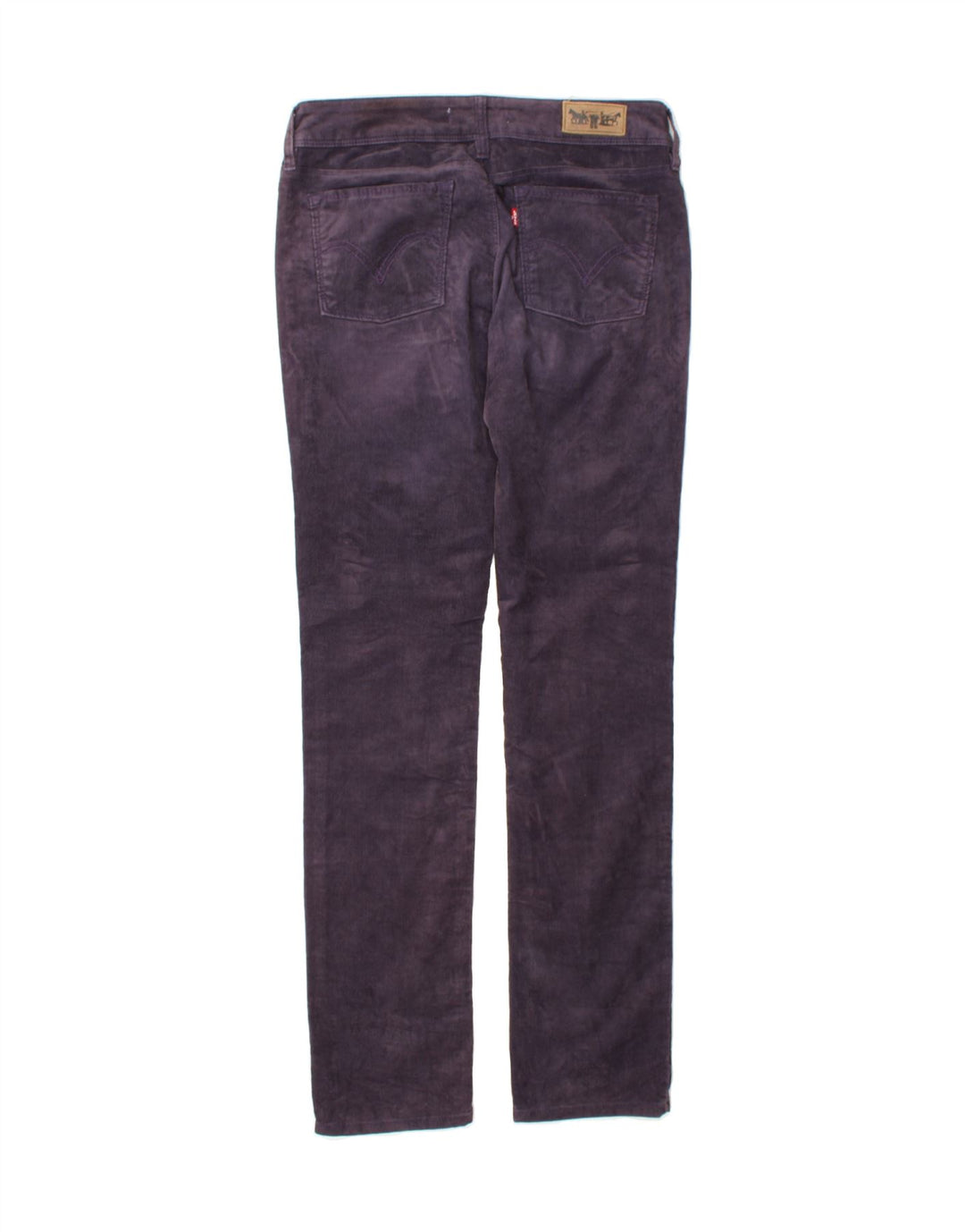 LEVI'S Womens 571 Slim Corduroy Trousers W31 L34 Purple Cotton Vintage Levi's and Second-Hand Levi's from Messina Hembry 
